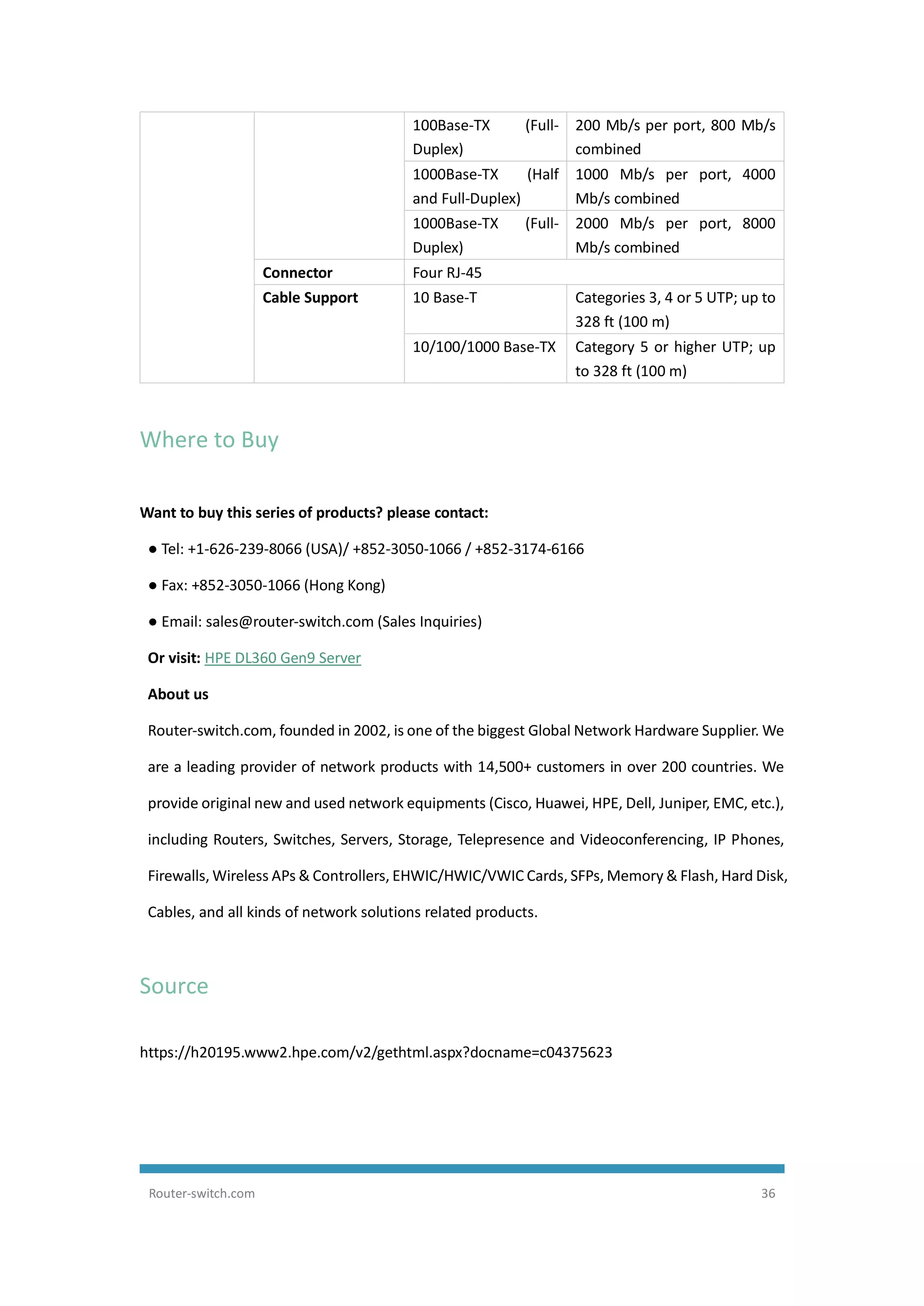 HPE ProLiant DL360 Gen9 Server Data Sheet | PDF