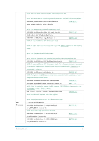 HPE ProLiant DL380 Gen9 Server Data Sheet | PDF