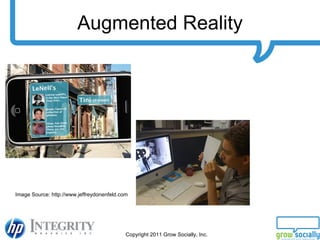 Augmented Reality Image Source: http://www.jeffreydonenfeld.com 