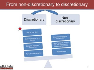 From non-discretionary to discretionary 