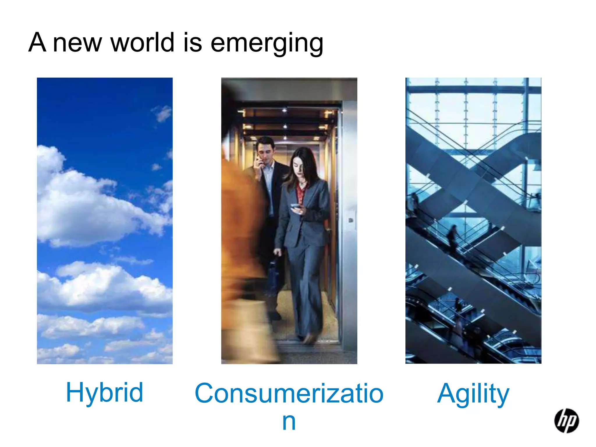 A new world is emergingHybridConsumerizationAgility