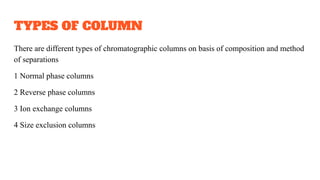 Normal phase columns
 
