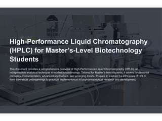 High performance liquid chromatography High performance liquid ...