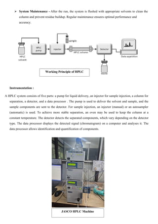 Comprehensive Study and Operation of High-Performance Liquid ...