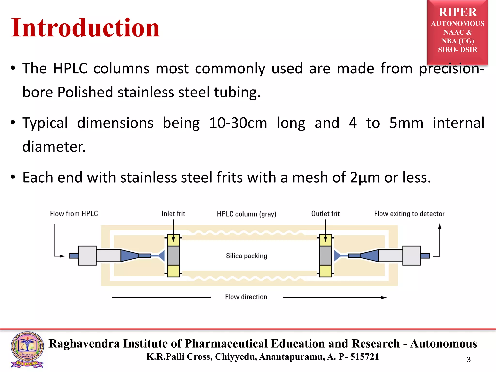 Hplc column PPT