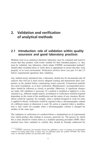 HPLC calibration;Validation of Analytical Methodology and Calibration | PDF