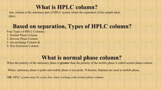Hplc Column Types Pdf Comprehensive Overview of HPLC Columns: Types, Principles, and ...
