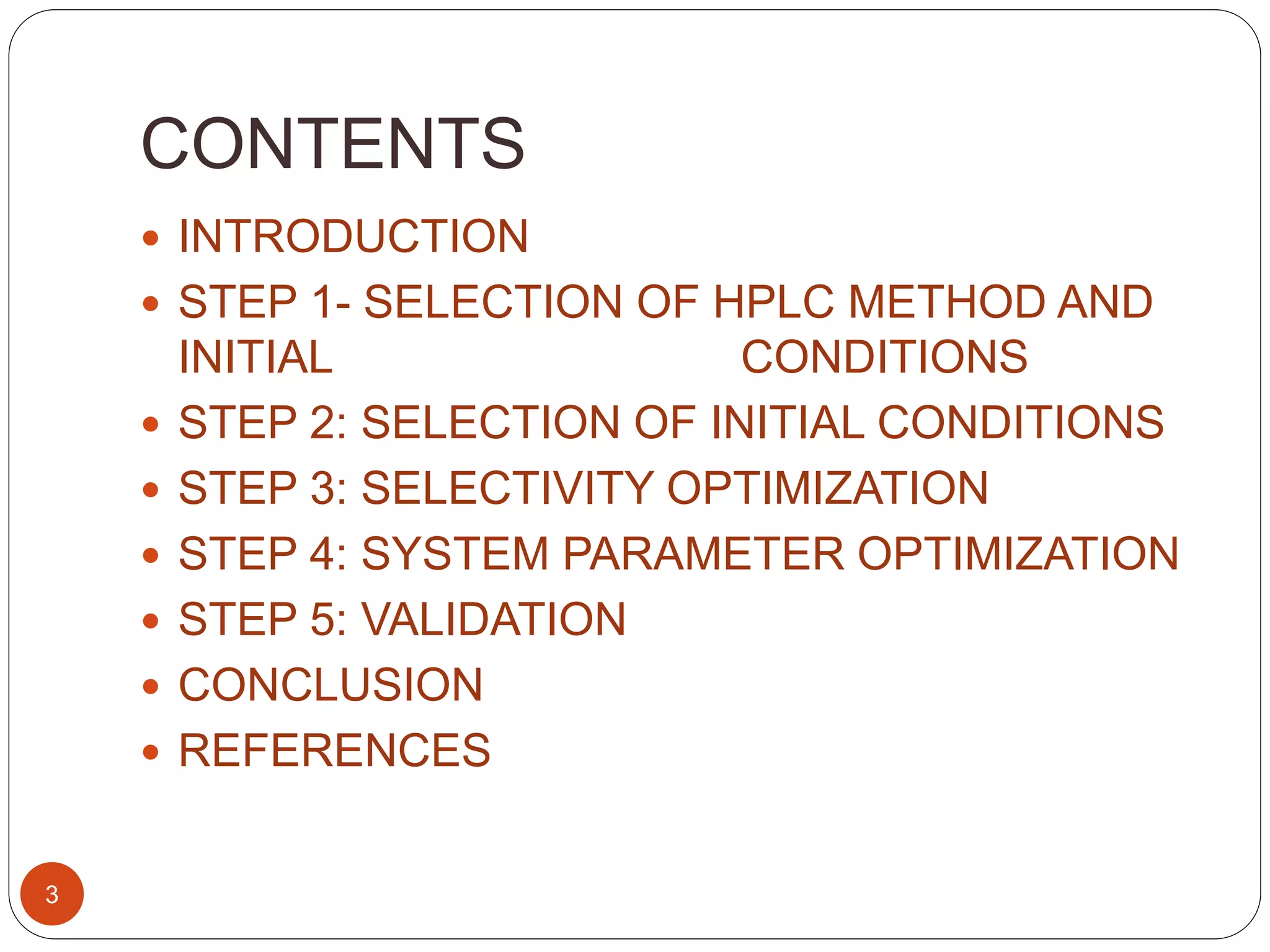HPLC method development | PPTX