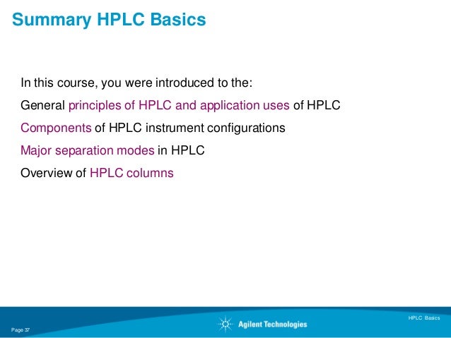 hplc basics