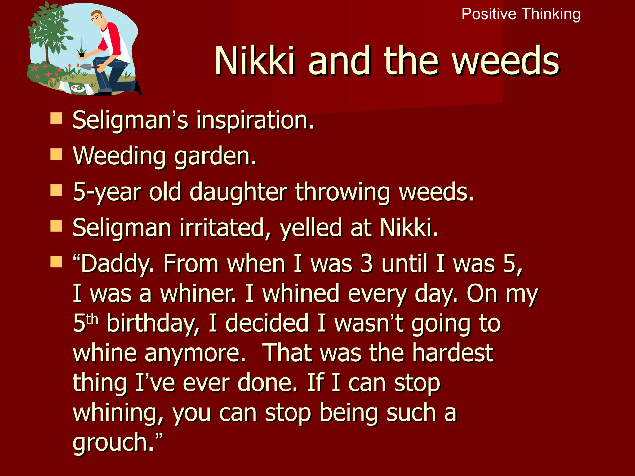 Martin Seligman's Theories PPT