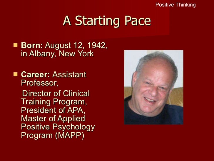 Martin Seligman's Theories