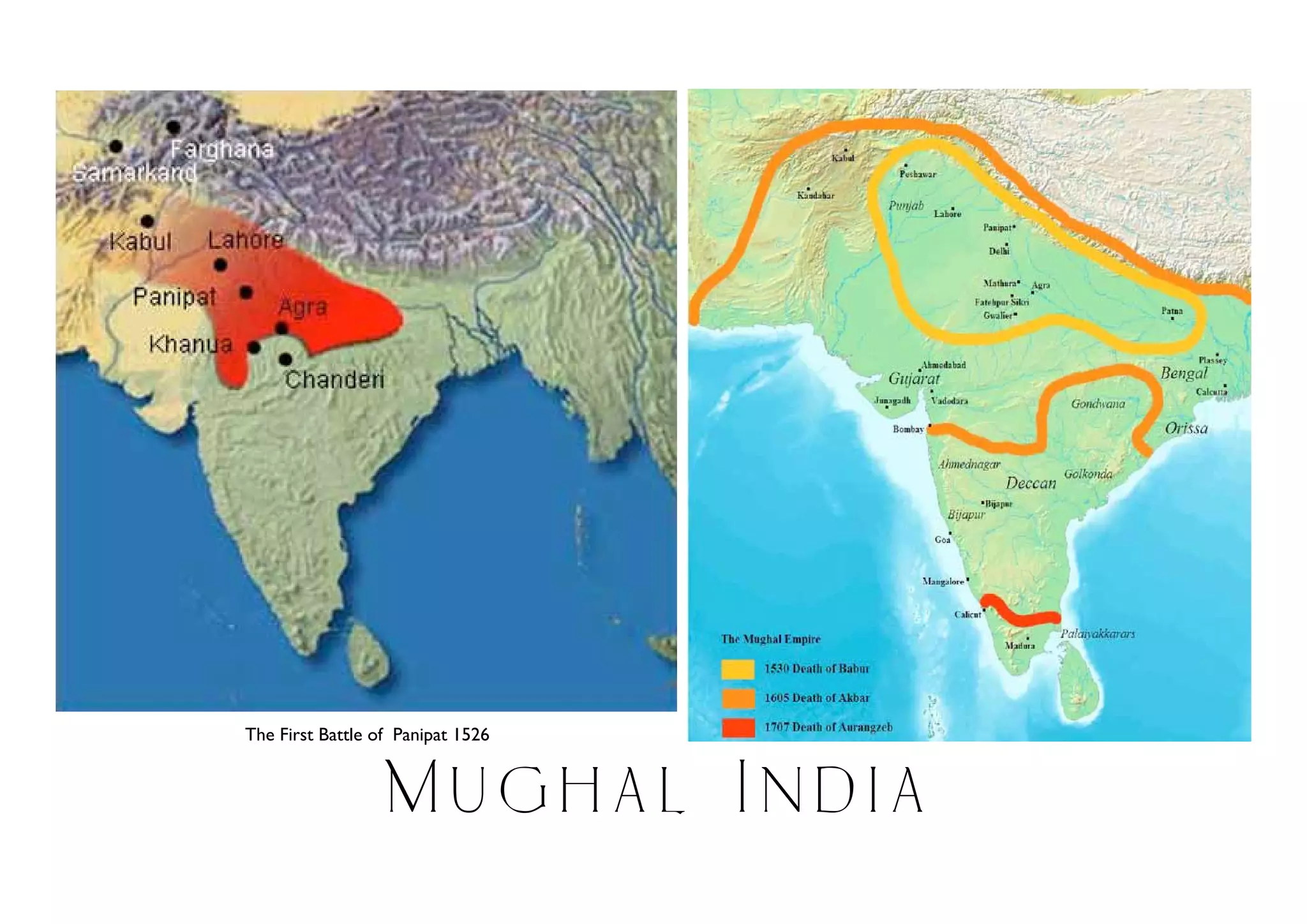 The First Battle of Panipat 1526


                  Mughal India
 