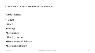 Health promotion model by Nola.J.pender. | PPTX