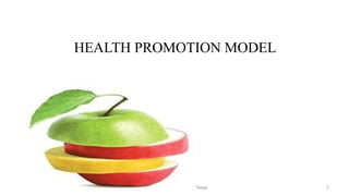 Health promotion model by Nola.J.pender. | PPTX