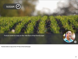 Francois tends to crops on the 14th floor of the FarmScraper
57
 
