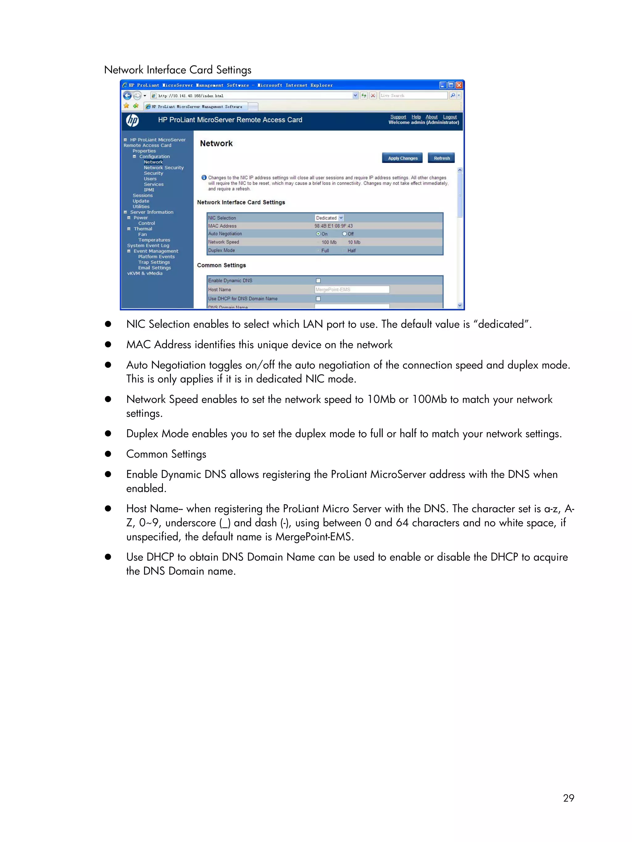 HP Micro Server remote access card user manual | PDF