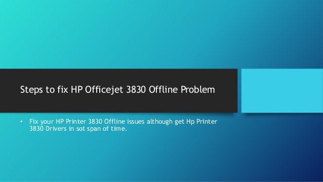 hp 3830 printer driver