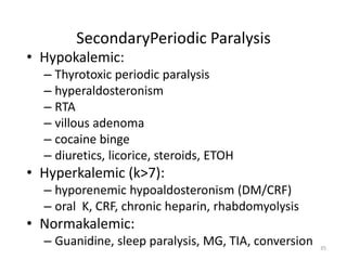 hypokalemic periodic paralysis case study scribd