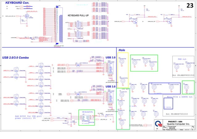 HP Pavilion 15 F Quanta U8A DA0U8AMB6A0 REV 1A UMA Schematic Diagram ...