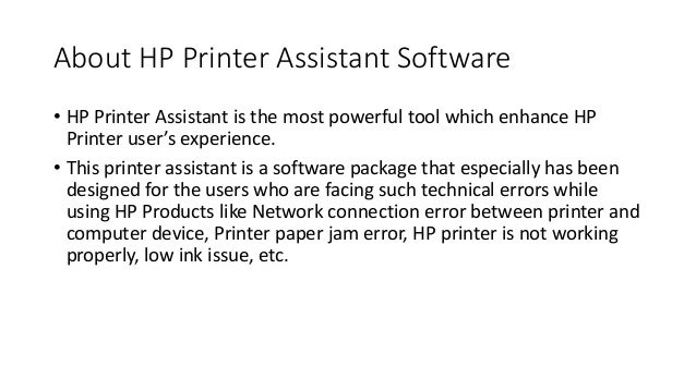 hp printer assistant hp printer assistant