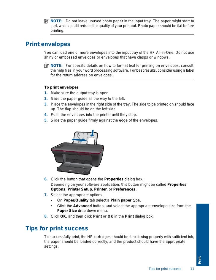Hp printer manual