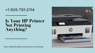 HP Printer Not Printing -Quick Fix 1-8057912114 HP Printer Helpline.pptx