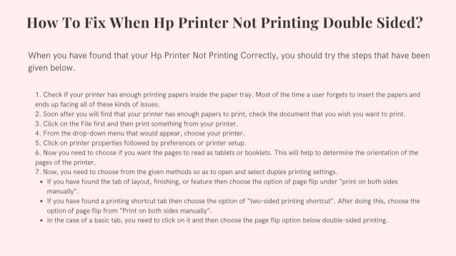 hp printer that prints double sided