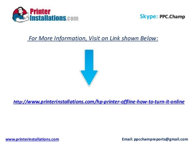 Hp printer offline how to turn it online