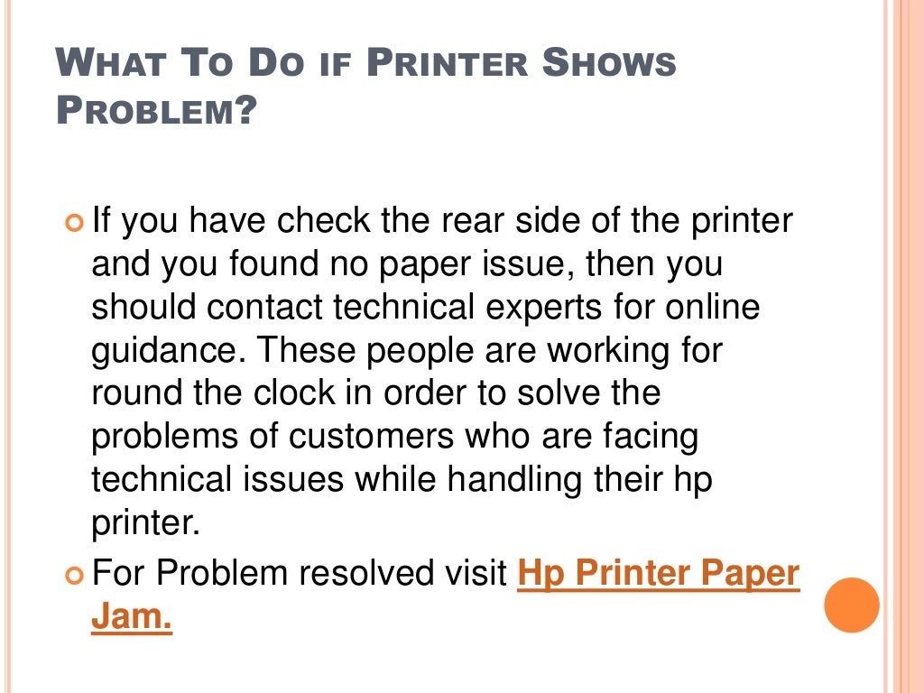 Hp Printer Paper Jam Error