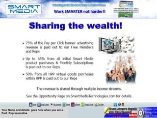 Work SMARTER not harder!!




Your Name and details goes here when you are a
Paid Representative
 