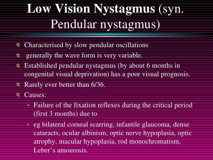 Nystagmus