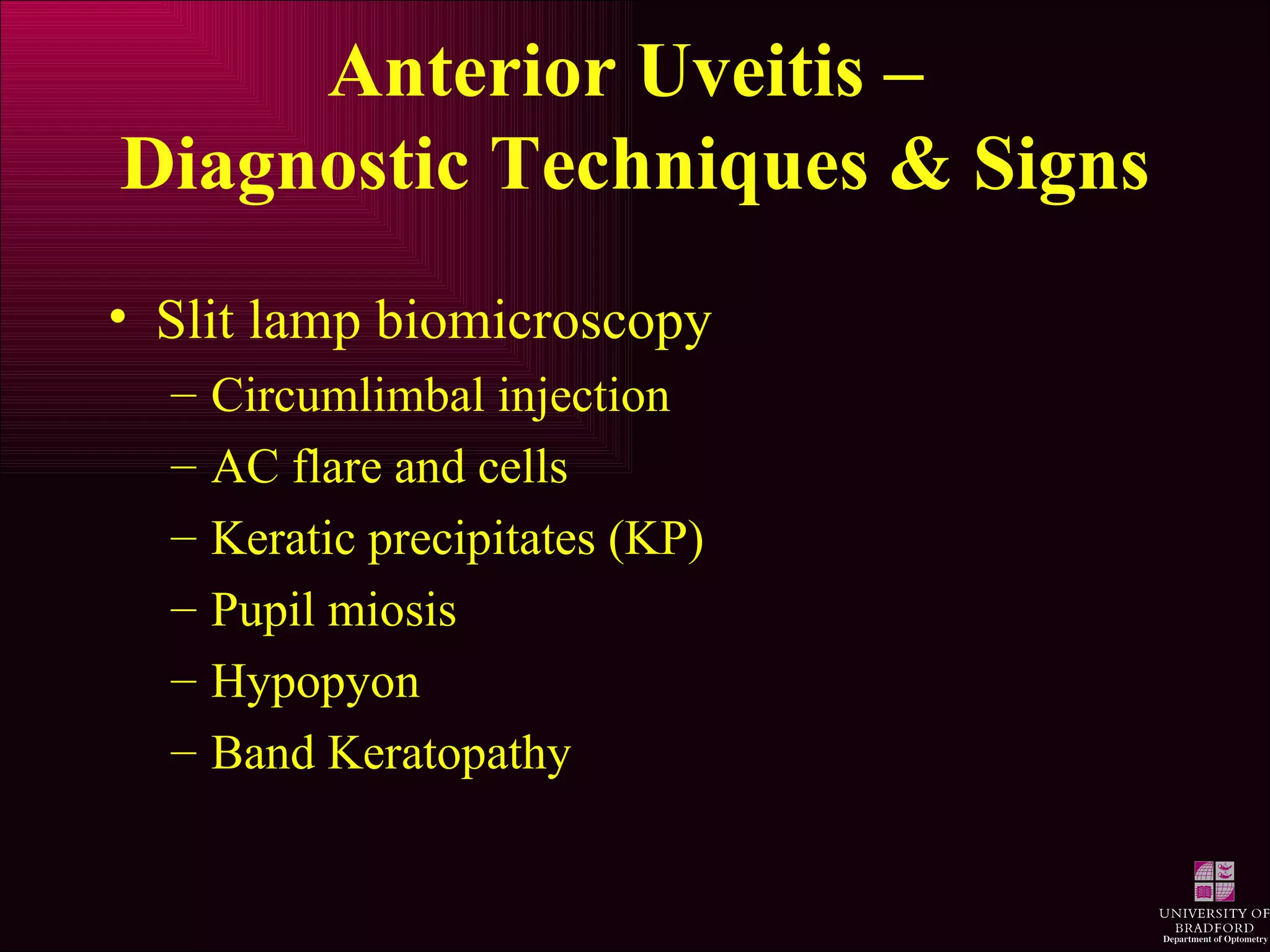 Anterior Uveitis | PPT