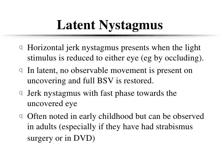 nystagmus
