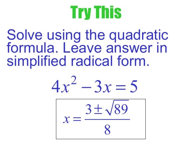 hprec2 2 simplify and leave in radical form