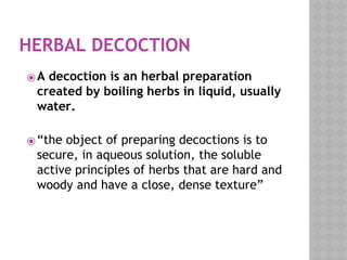 Herbal Preparation | PPTX