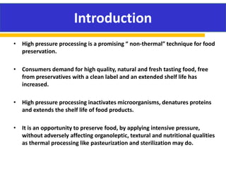 H pressure processing | PDF