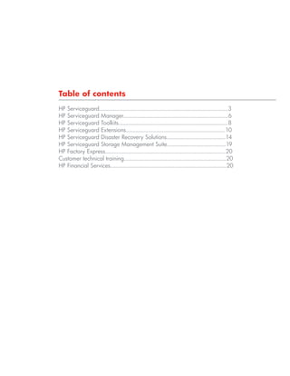 Hp serviceguard | PDF
