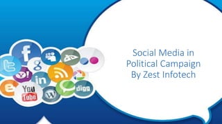 Social Media in
Political Campaign
By Zest Infotech
 