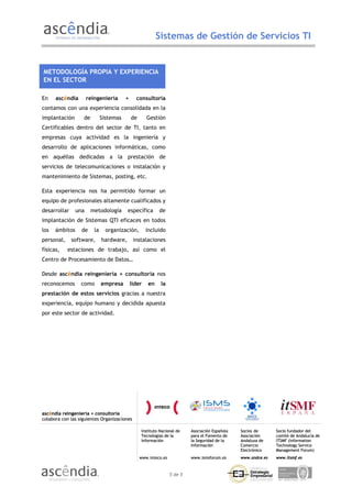ISO 20000. GESTIÓN DE SERVICIOS TI | PDF