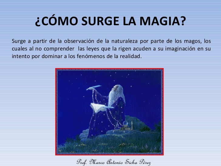 ORIGEN DE LA RELIGIÓN LA MAGIA