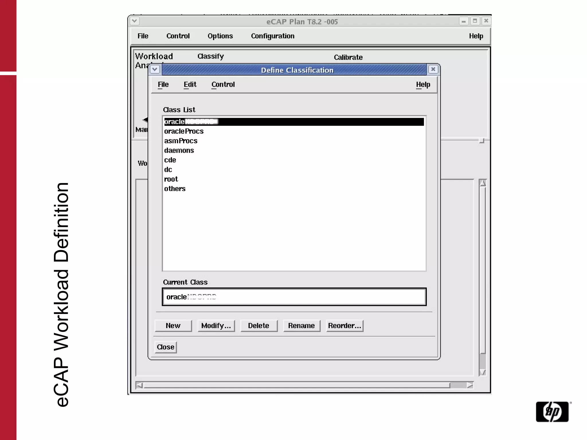 eCAP Workload Definition 