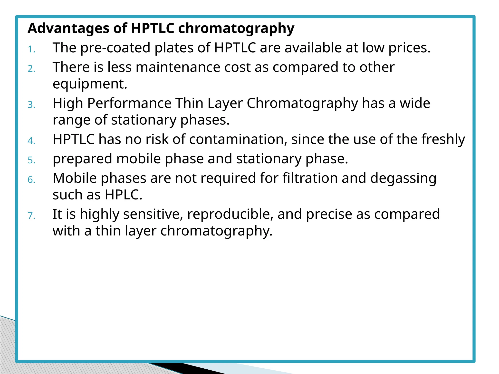 High performance thin layer chromatography HPTLC.pptx | Chemistry | Science