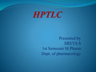 Presented by
SREYA S
1st Semester M Pharm
Dept. of pharmacology
 