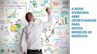 A NOVA
ECONOMIA
ABRE
OPORTUNIDADE
PARA
NOVOS
MODELOS DE
NEGÓCIOS
 