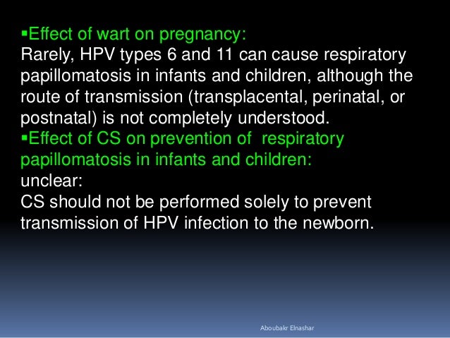 Genital warts - The effects on pregnant women