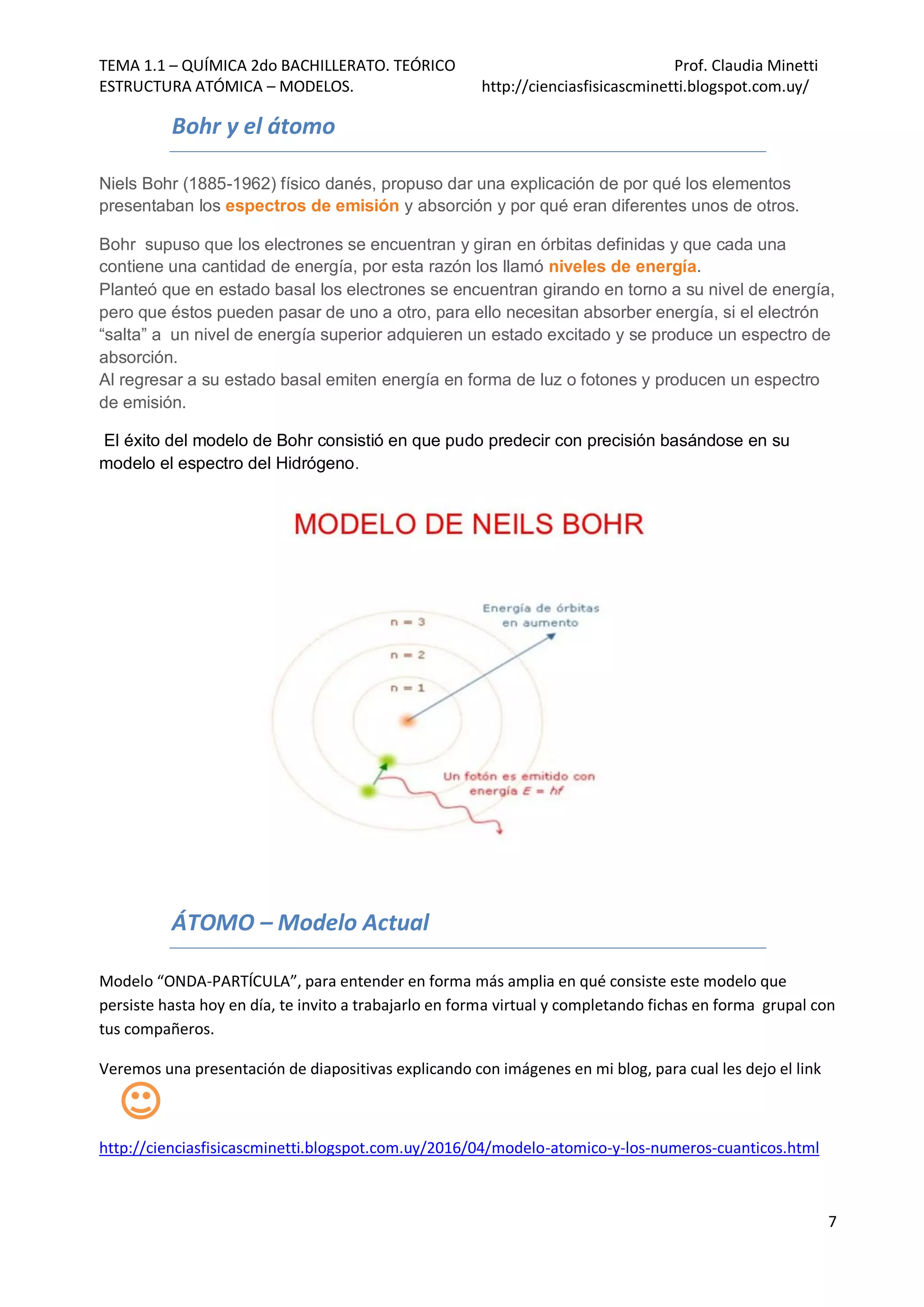 ÁTOMO - Evolución de los Modelos atómicos al MODELO ACTUAL. | PDF