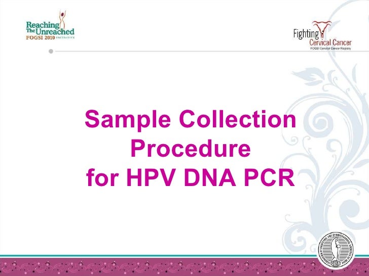 Hpv Sample Collection Procedure