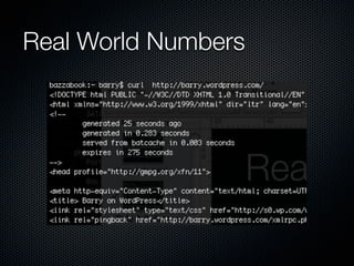 Real World Numbers	
 