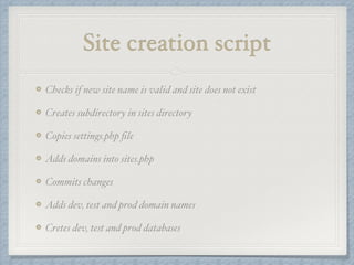 Before we launched at 
least 5 sites a week 
 