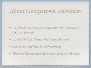 About Georgetown University 
 